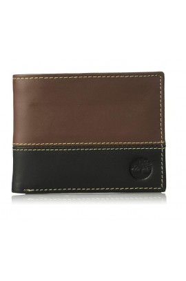 [全新3摺] Timberland Men's Hunter Color-Block Wallet - Deep Brown / Black